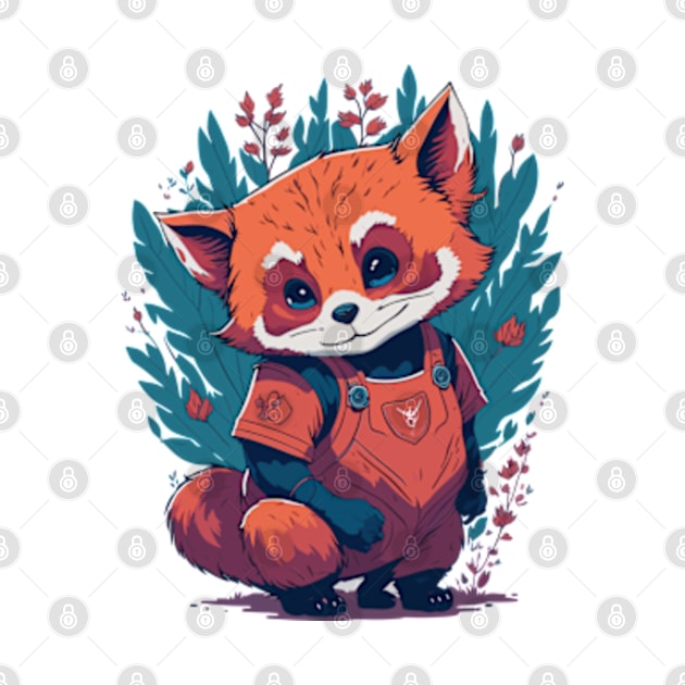 Red Panda Kawaii, cute bear by hippohost