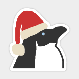 Christmas Penguin Wearing Santa Hat Magnet