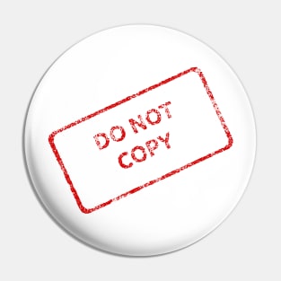 Do Not Copy red ink office stamp Pin