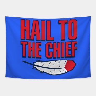 Cleveland Baseball Hail To The Chief Tapestry