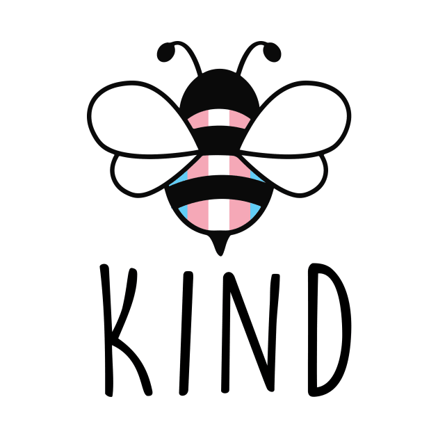 Be Kind Transgender Bee Gay Pride LGBT Rainbow by Lones Eiless