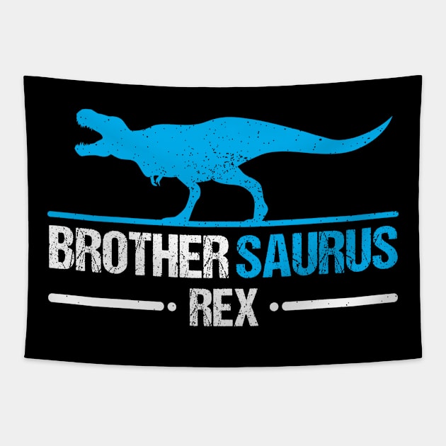 Brother Saurus Rex Funny T-Rex Dinosaur Tapestry by Teeziner