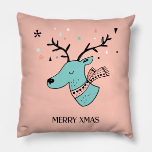 Xmas Doodle - Deer Pillow