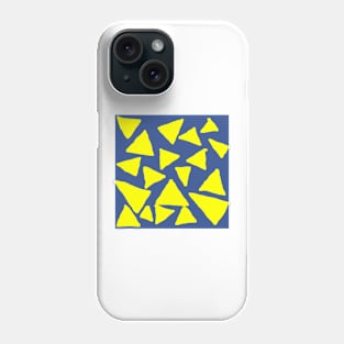 Yellow Corn Chips on Blue Phone Case