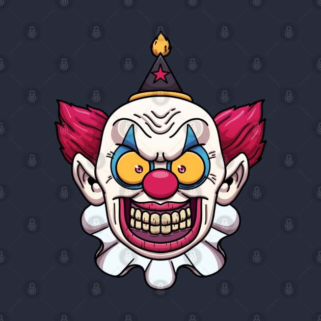Evil Clown Face by TheMaskedTooner