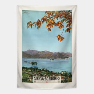 Stresa-Borromeo Lago Maggiore Vintage Poster 1927 Tapestry