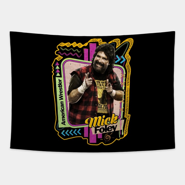 Foley - Pro Wrestler Tapestry by PICK AND DRAG