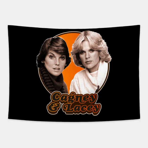 Cagney & Lacey // Retro 80s Tribute Tapestry by darklordpug