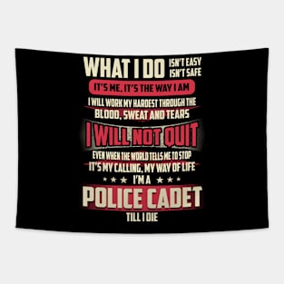 Police Cadet What i Do Tapestry