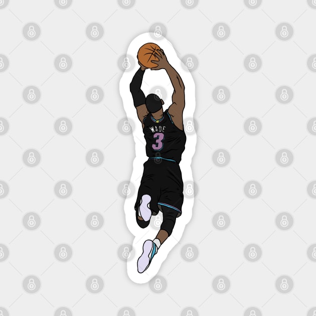 Dwyane Wade Black Miami Vice Magnet by rattraptees