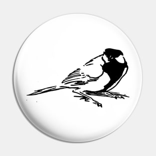 Chickadee Sparrow Bird Pin