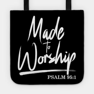 Christian Worship Leader Faith & Praise Psalm Verse Gift Tote
