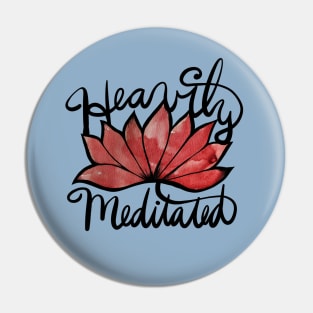 Heavily Meditated Zen Lotus Pin