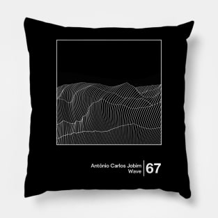 Antonio Carlos Jobim - Wave / Minimal Style Graphic Artwork Design Pillow