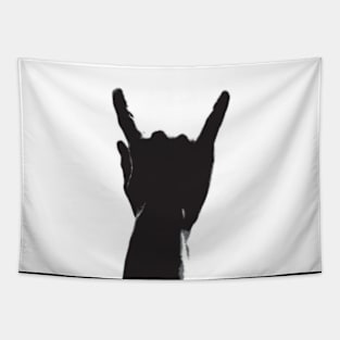 metal horns Tapestry