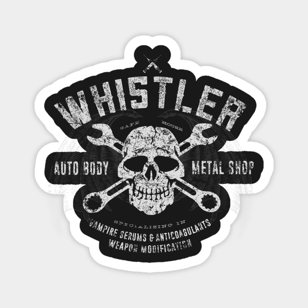 Whistler Auto Body and Metal Shop Magnet by MindsparkCreative