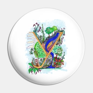 Y- an illuminated letter Pin