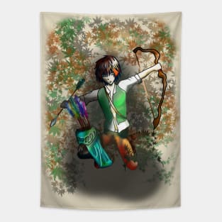 Elf Archer for dnd, magic and fantasy fans Tapestry