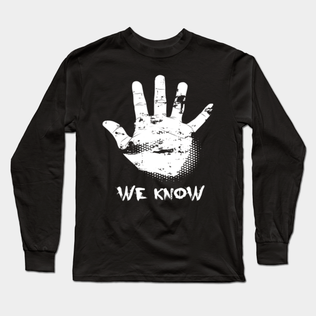 Skyrim Dark Brotherhood Assassins Shirt We Know Hand Print T Shirt Skyrim Assassins We Know Long Sleeve T Shirt Teepublic The black hand is the ruling council of the dark brotherhood. teepublic