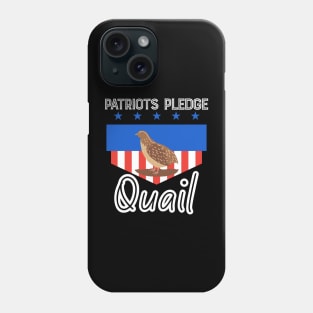 Patriots USA Pledge Quail American Phone Case