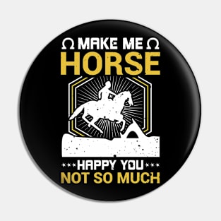 Horse T-Shirt Design Pin