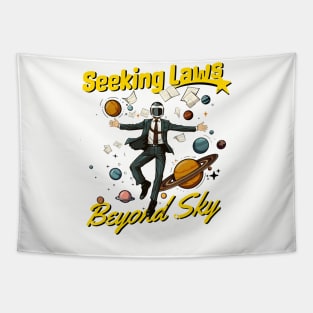 Seeking Laws Beyond Sky -  Space Lawyer Tapestry