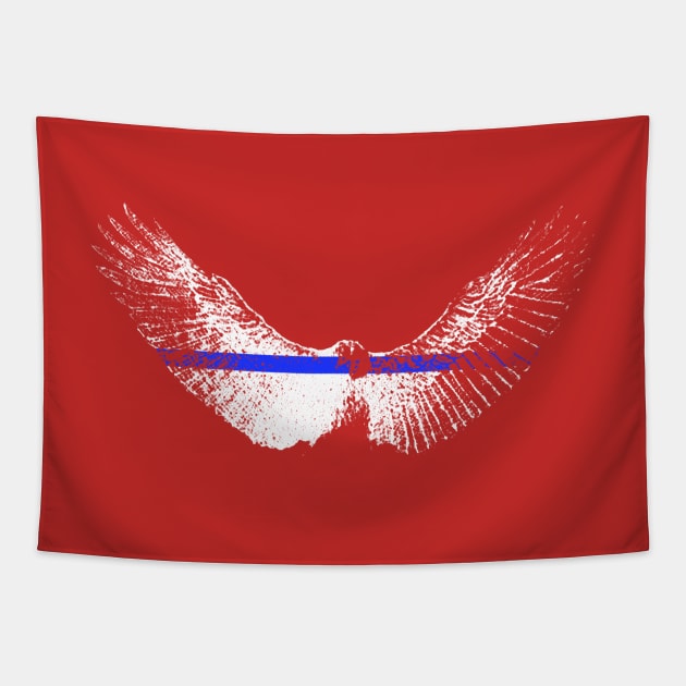 USA red white and blue eagle Tapestry by HammerPen