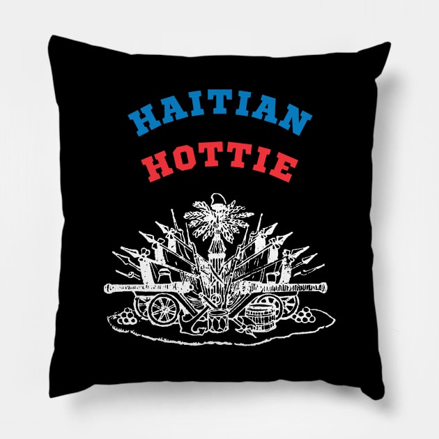haitian hottie Pillow by Pro Melanin Brand