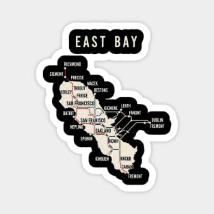 East Bay Subway Map Magnet