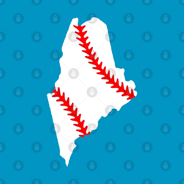 MAINE BASEBALL STATE by MarkBlakeDesigns