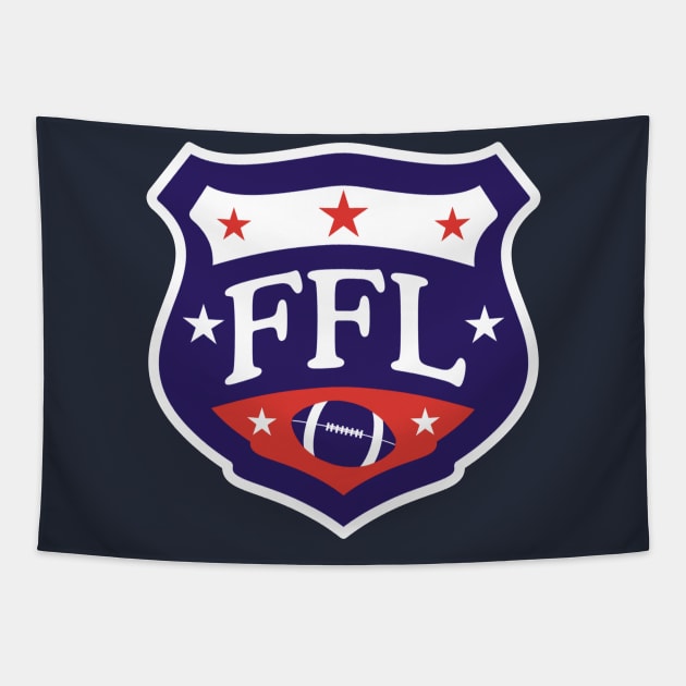 Fantasy Football League Shield Tapestry by FantasySportsSpot