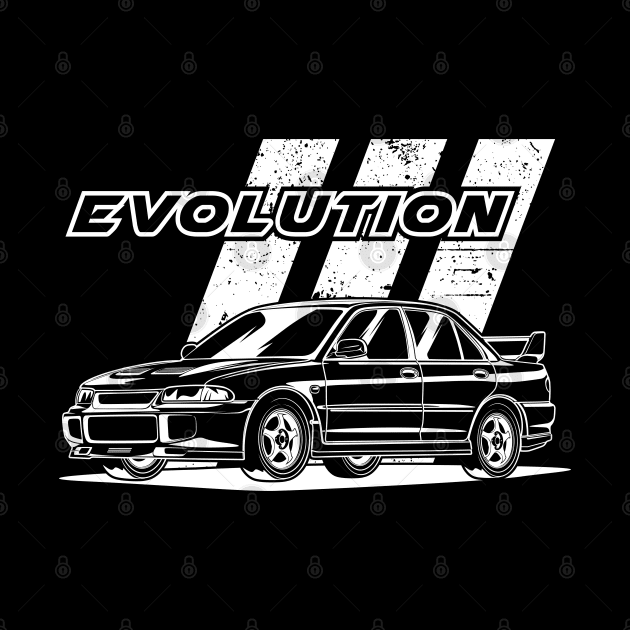 Lancer Evolution III (White Print) by WINdesign