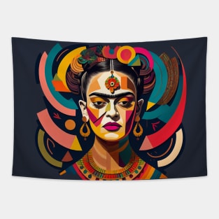 Frida Kalho in Color Tapestry