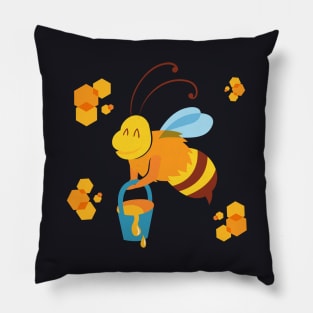 Cute Bee Honeybee Pillow