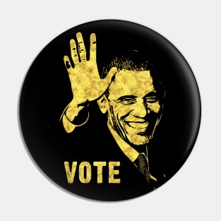 ✪✪✪ BARACK OBAMA ✪✪✪ VOTE Portrait Abstract Art Style Tribute Pin