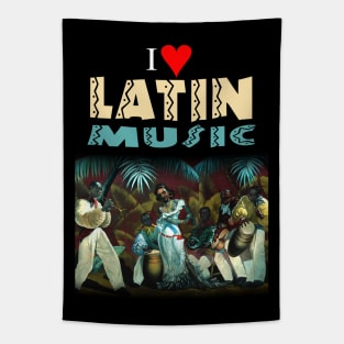 I Love Latin Music Tapestry