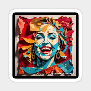 Madonna // Paper Art Magnet