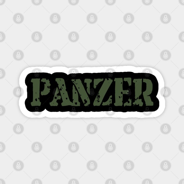 The beauty of minimalism! PANZER inscription Magnet by FAawRay