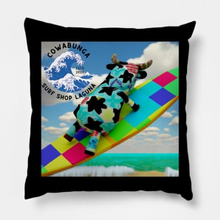 Cowabunga Surf Shop Pillow