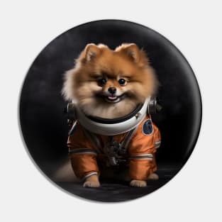 Astro Dog - Pomeranian Pin