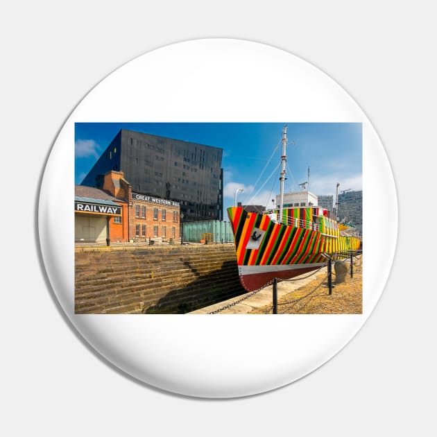 The World War One Dazzle Ship, Liverpool Pin by millroadgirl