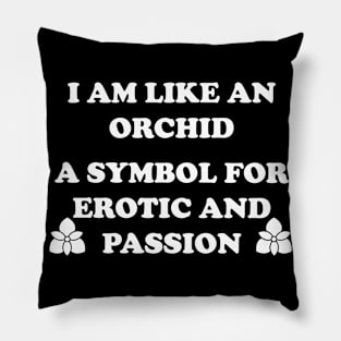 Orchid Saying Gift Astrology Pillow