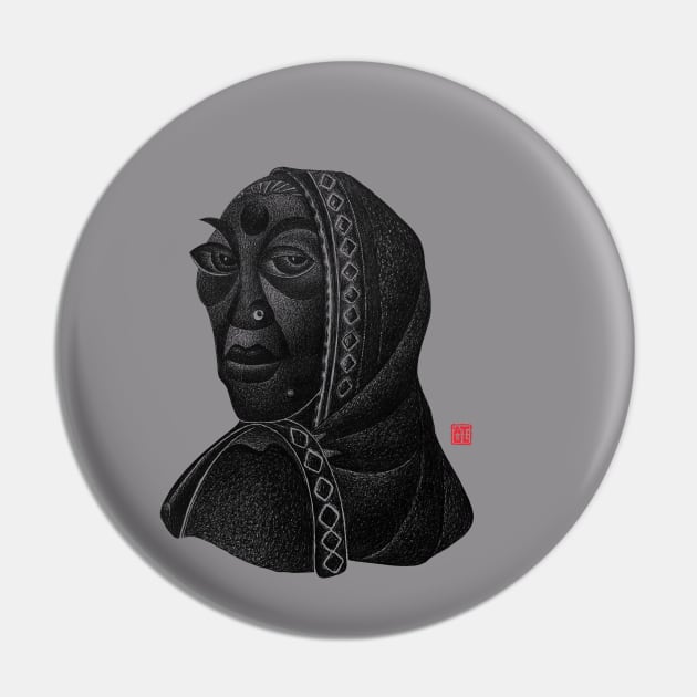 Village Woman Portraitn 2 Pin by GeeTee