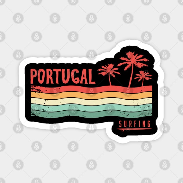 Portugal surfing Magnet by SerenityByAlex