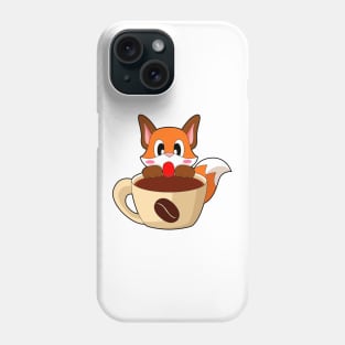 Fox Coffee Cup Phone Case
