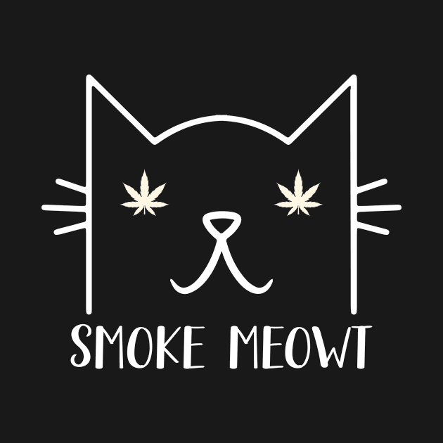 Smoke Meowt Marijuana Cat by Kelleh Co. 