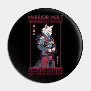 wolf samurai Pin