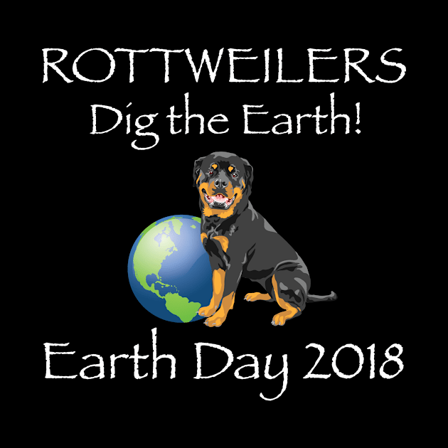 Rottweiler Earth Day Awareness 2018 T-Shirt by bbreidenbach