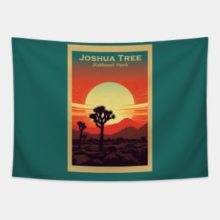 Joshua Tree National Park Vintage Travel Poster Tapestry