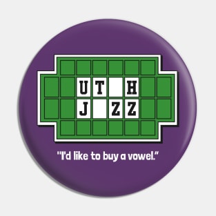 Utah Jazz Basketball - Funny Game show Board Pin